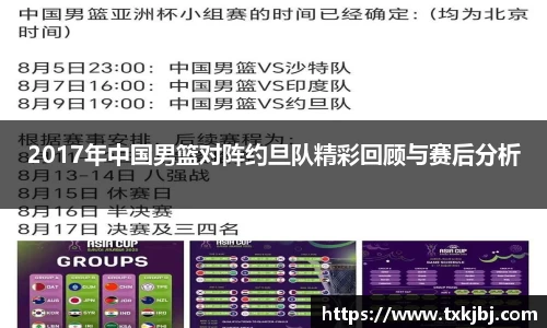 2017年中国男篮对阵约旦队精彩回顾与赛后分析
